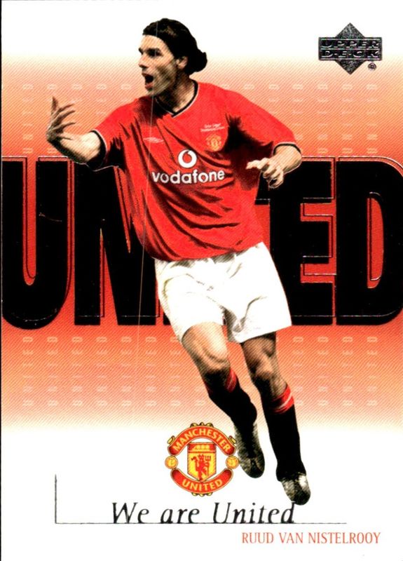 UPPER DECK 2001 WE ARE UNITED  RUUD VAN NISTELROOY U9