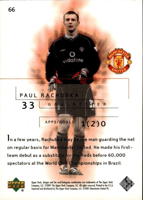 Main Image 2001-02 Upper Deck Manchester United Premier ...