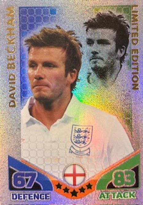 Hovedbilde DAVID BECKHAM TOPPS MATCH ATTAX