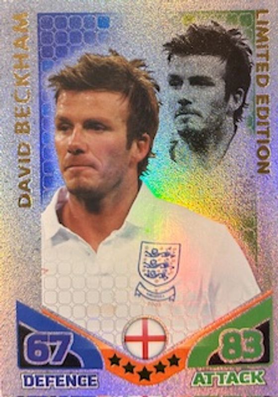 DAVID BECKHAM TOPPS MATCH ATTAX