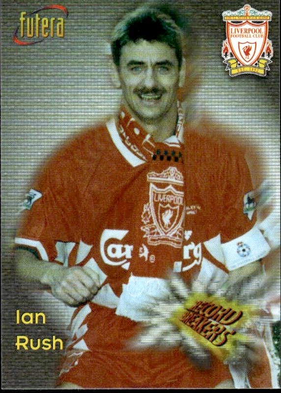 IAN RUSH 1998 Futera Soccer Card LIVERPOOL #70