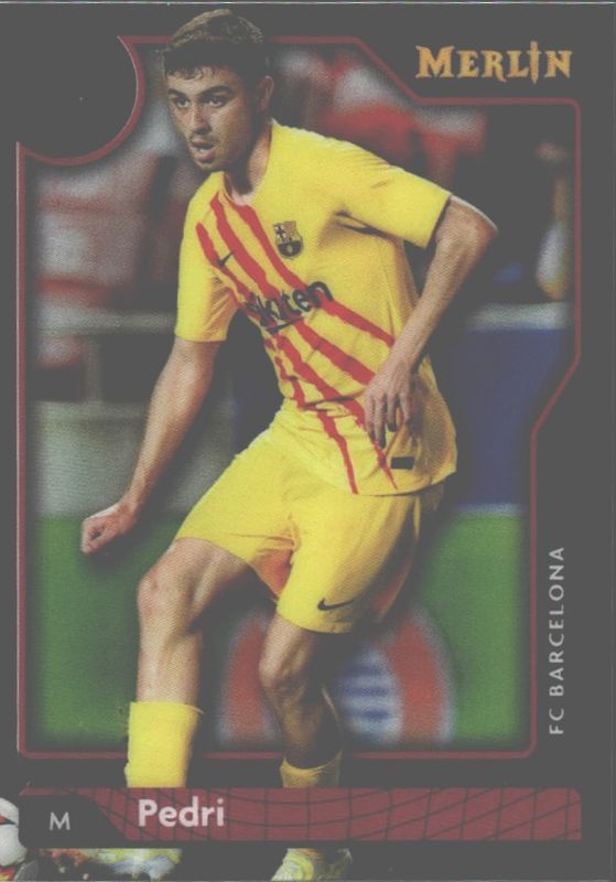 2021-22 Topps Chrome Merlin UEFA Champions League #75 Pedri FC Barcelona