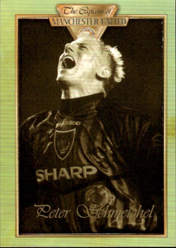 1998 Futera Platinum The Captains of Manchester United PETER SCHMEICHEL Promo #57
