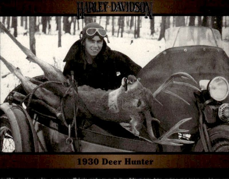 1992 Collect-A-Card Harley-Davidson 1930 Deer Hunter Motorcycle Series 2 #126