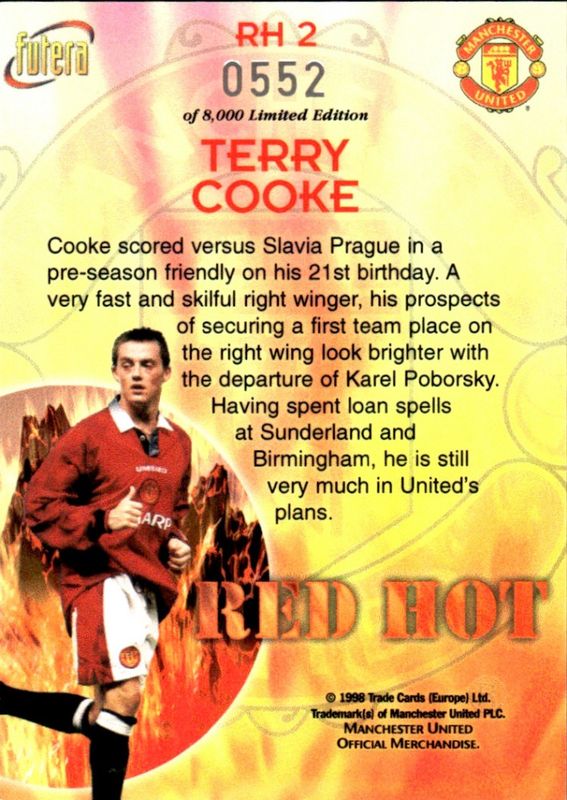 Terry Cooke Red Hot 98 RH2 #552/8000