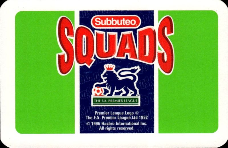 1996 Peter Schmeichel Manchester United Hasbro Subbuteo Squads 