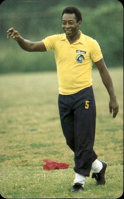 PELE FOOTBALL GREATS BRAZIL AND SANTOS FAX PAX 1988