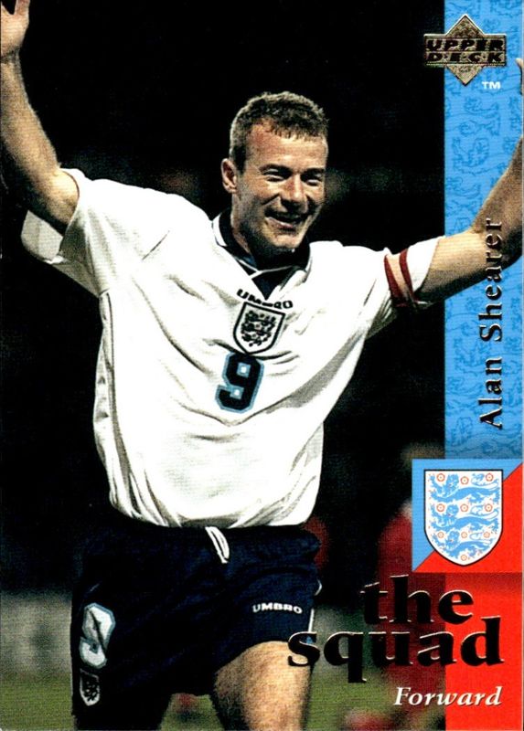 1997-98 Upper Deck England the squad Alan Shearer #26