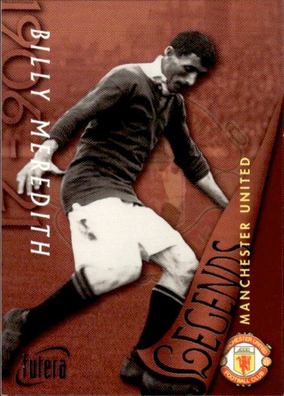 1997 Futera Manchester United Soccer Card BILLY MEREDITH