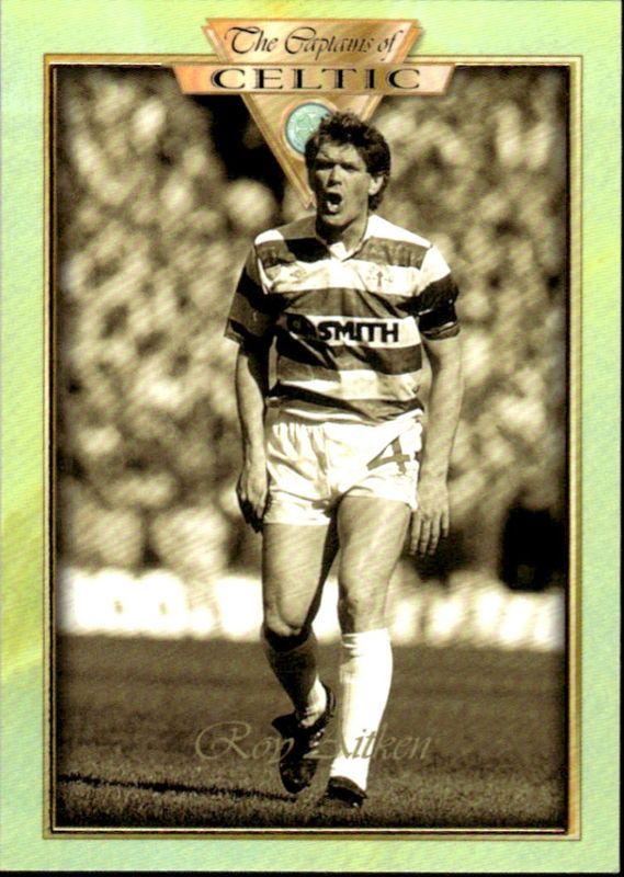 1998 Futera Platinum The Captains of Celtic Promo Roy Aitken #24