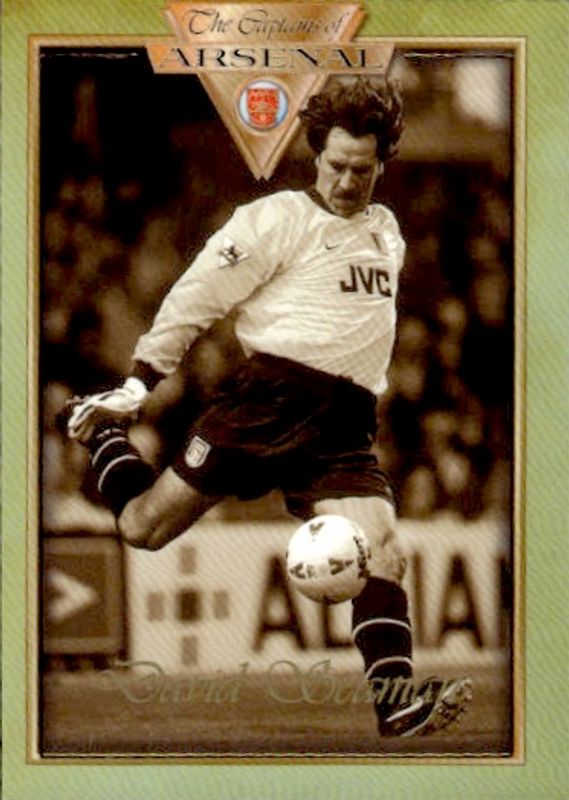 1998 Futera Platinum The Captains of Arsenal David Seaman /1886 Promo Card #44