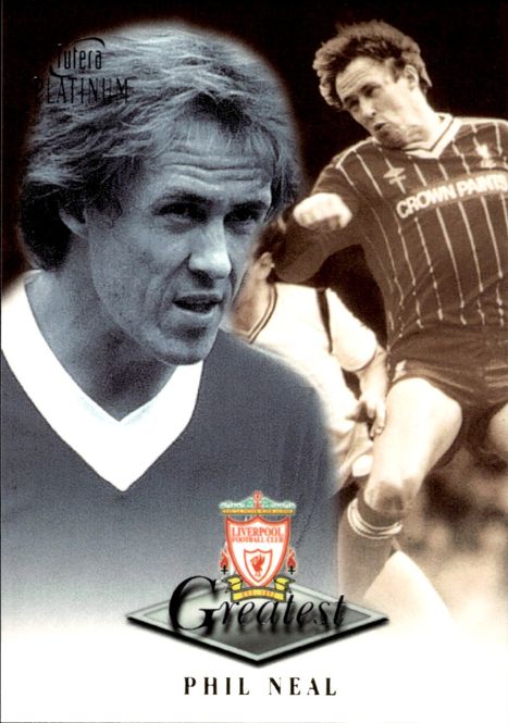 Hovedbilde 1999 Futera Platinum Liverpool Greatest Phil Neal