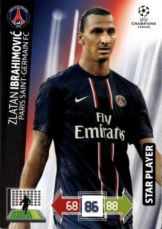 ZLATAN PANINI 2012-13 PARIS STAR PLAYER XL ADRENALYN 
