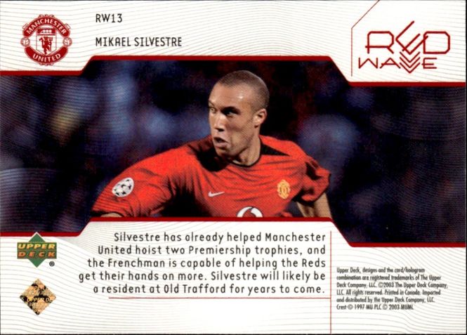 Main Image 2003 Upper Deck Manchester United Mini Play ...