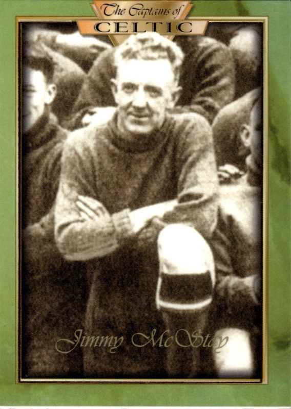 1998 Futera Platinum The Captains of Celtic Promo Jimmy McStay #12