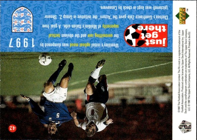 Main Image 1997 Upper Deck England Just Get There Alan ...