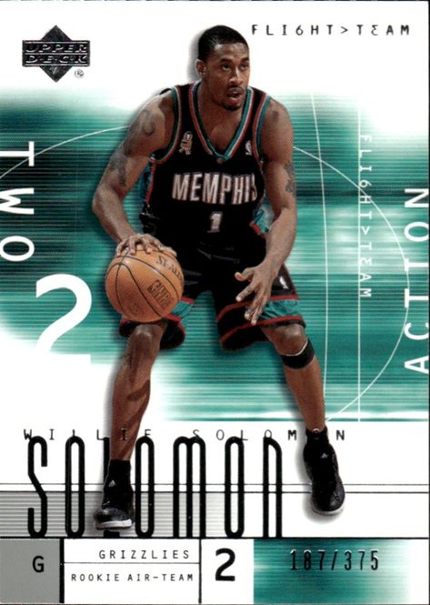 Hovedbilde WILLIE SOLOMON GRIZZLIES ROOKIE AIR TEAM #187/375
