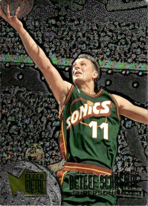 Hovedbilde Detlef Schrempf 1995-96 Fleer Metal NBA Card. ...