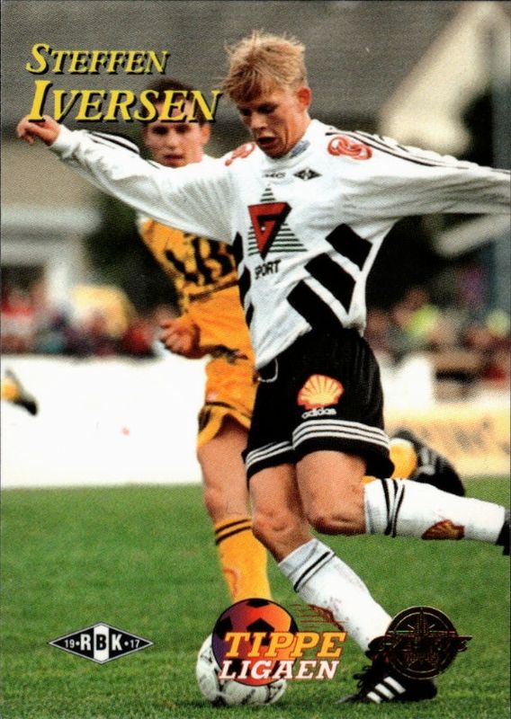 1996 GAME Tippe Ligaen Fotballkort Young Stars Steffen Iversen #11