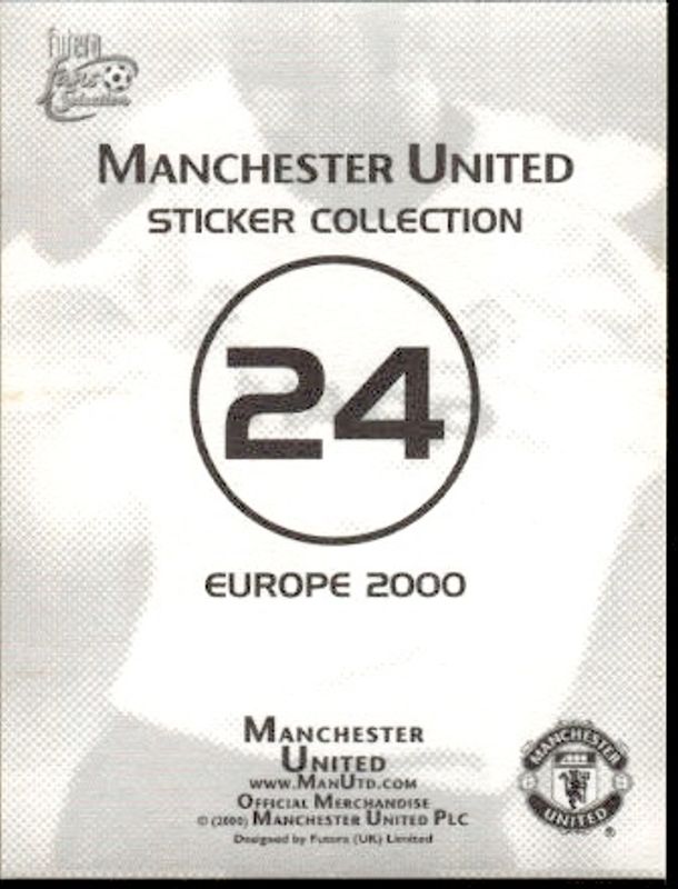 2000 Futera Manchester United Sticker Collection Sir Alex Ferguson #24