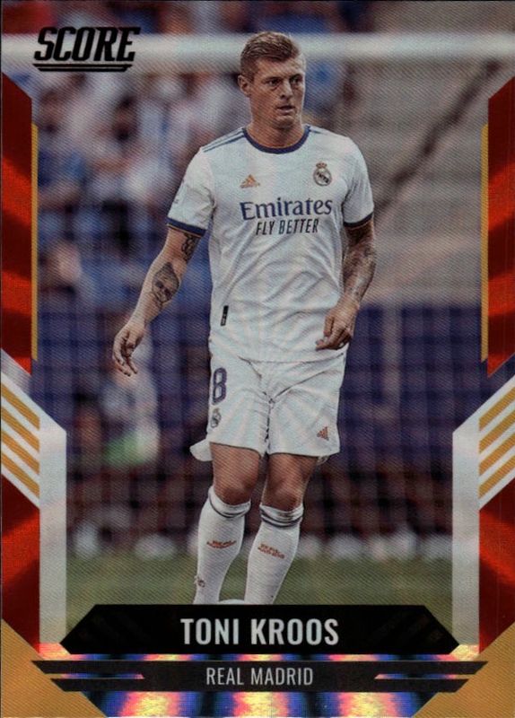 2021-22 Panini FIFA Score Red Laser Football Card No. 113 Toni Kroos-