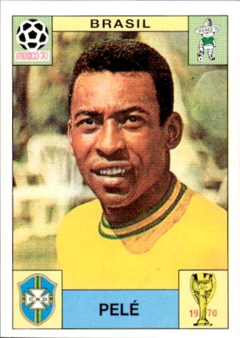 Hovedbilde Panini Sonrics PELE STICKER 1994 featuring 1970 ...