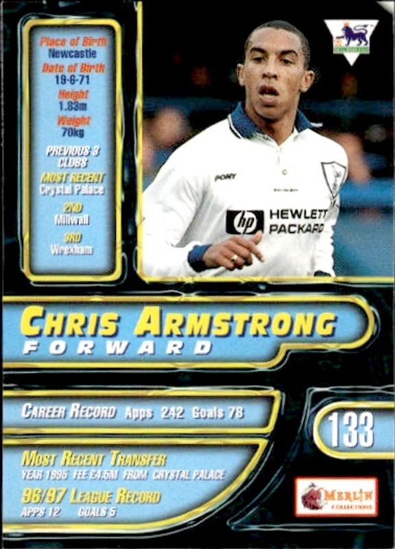 1997-98 Merlin Premier Gold Chris Armstrong #133