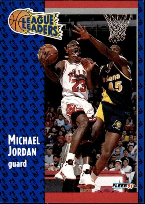 Hovedbilde 1991-92 FLEER #220 MICHAEL JORDAN LEAGUE LEADERS