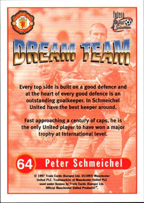Main Image 1997-98 futera fans selection dream team #64 ...