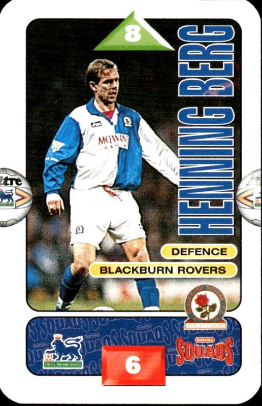 Subbuteo Squads 1995-1996 Henning Berg (Blackburn Rovers) No. 35