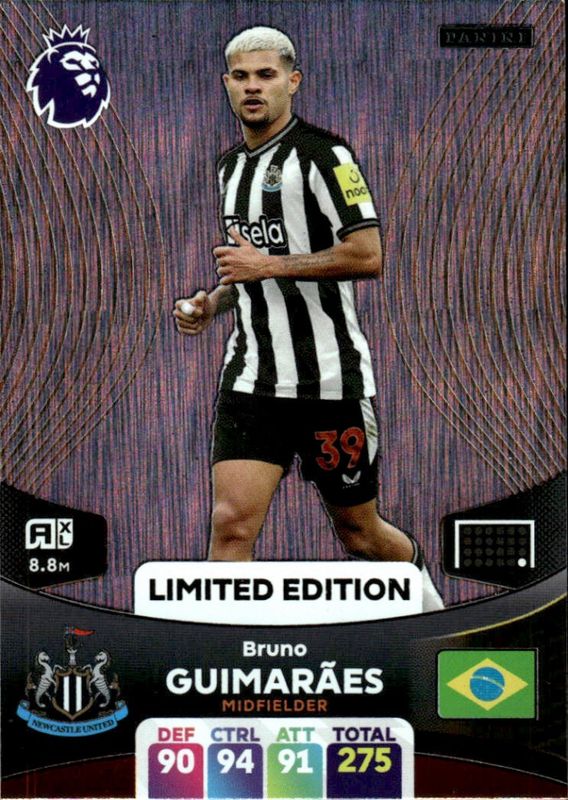 Panini AdrenalynXL Premier League 2024 Bruno Guimaraes Newcastle limited edition