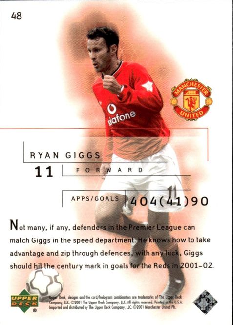 Main Image 2001-02 Upper Deck Manchester United Premier ...