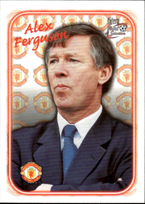 ALEX FERGUSON 1997 Futera Soccer Insert Card MANCHESTER UNITED #SE17 Embossed