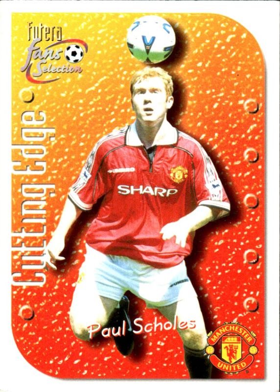 1999 Futera Fans Selection Manchester United Cutting Edge Paul Scholes #5