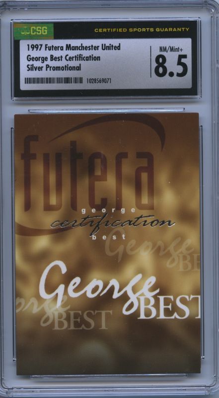 1997 REDEMPTION SET GEORGE BEST SILVER PROMOTIONAL CARDS ONLY