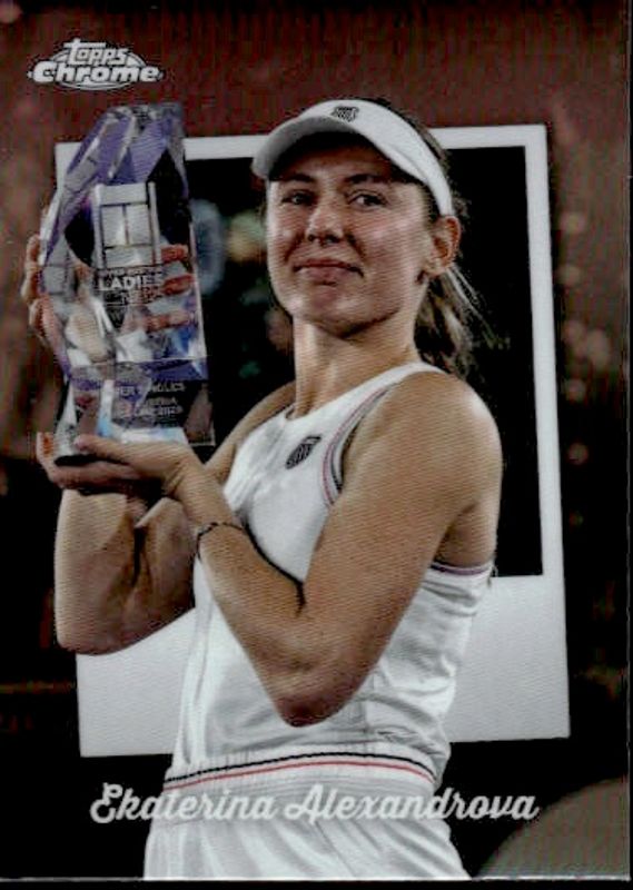 2025 Topps Chrome Tennis Captured Refractor CTD-2 Ekaterina Alexandrova
