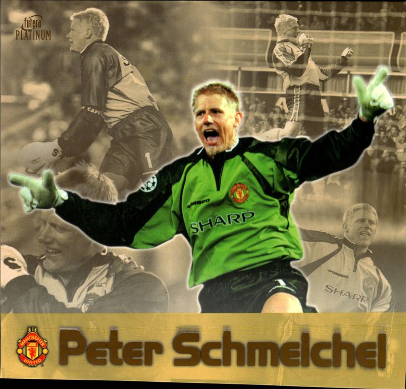 1999 manchester united xxl card futera platinum peter schmeichel PROMO 