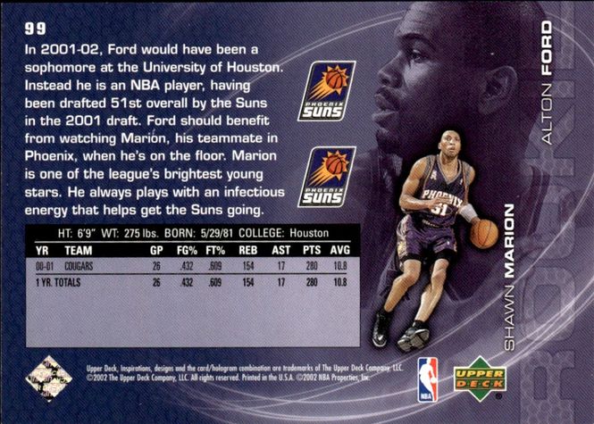 Main Image 2001-02 Upper Deck Inspirations - #99 Shawn ...