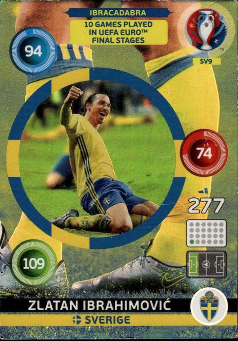 Hovedbilde ZLATAN LIMITED EDITION PANINI 2016 XL ADRENALYN ...