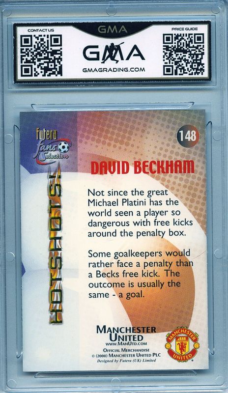 DAVID BECKHAM #148 MANCHESTER UNITED HOTSHOTS 2000 GMA 8