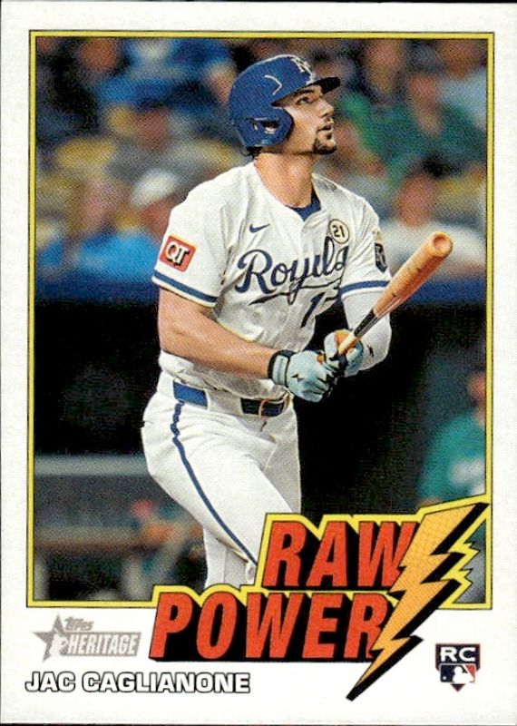 JAC CAGLIANONE RC 2026 Topps Heritage Raw Power #RP-JC Royals