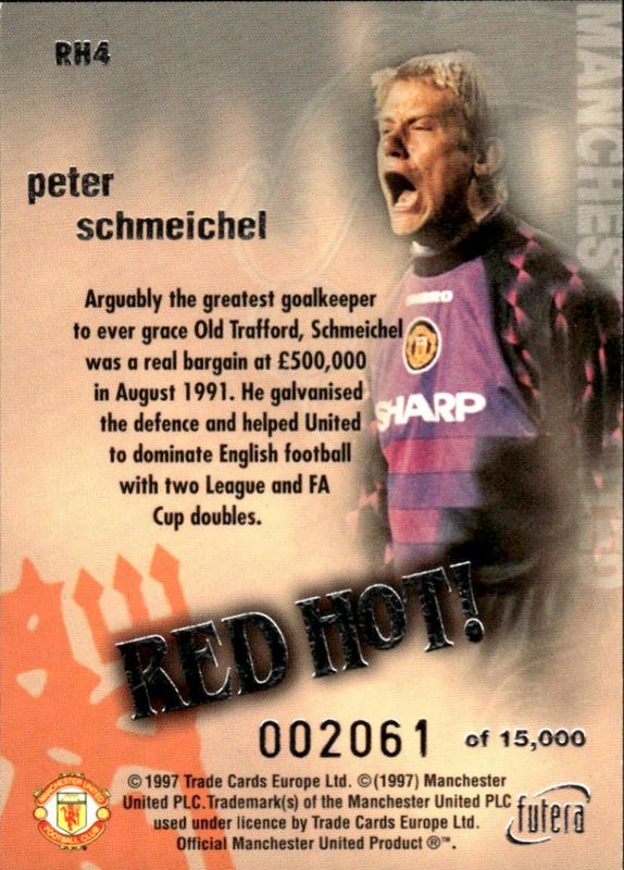 Peter Schmeichel Red Hot 97 SILVER RH4 #2061/15000