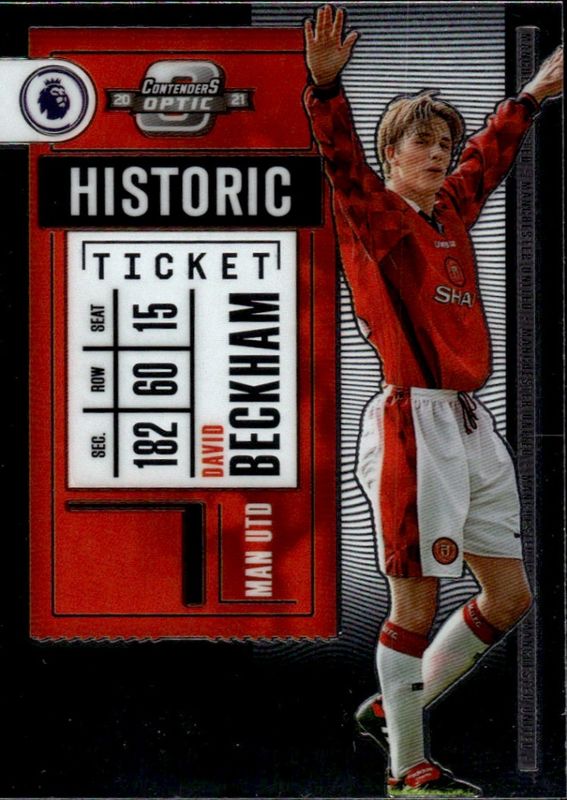 2020-21 Panini Chronicles Contenders Optic DAVID BECKHAM Historic Ticket #1