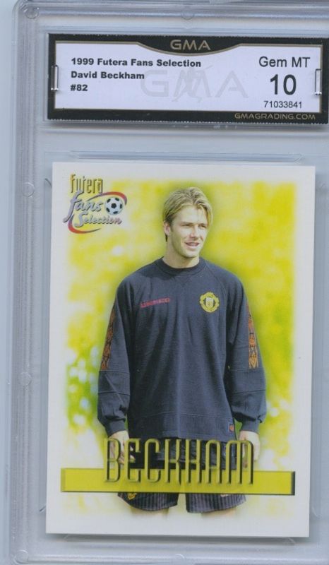 David Beckham Futera Fans Selection 1999 #82 Manchester United Legend Rare Card GMA 10