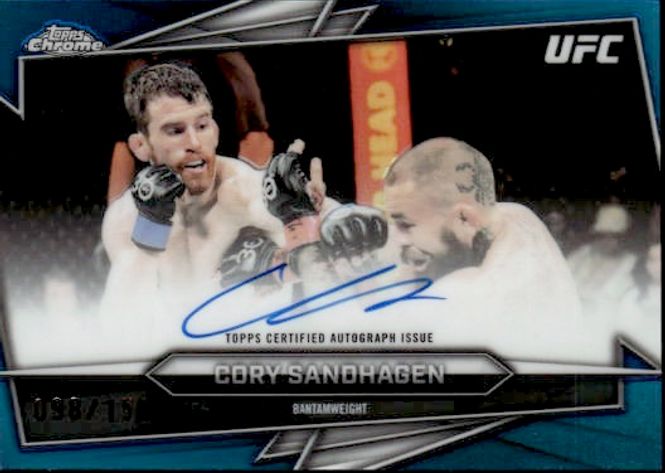 Hovedbilde 2026 Topps Chrome UFC Cory Sandhagen Blue Wave ...