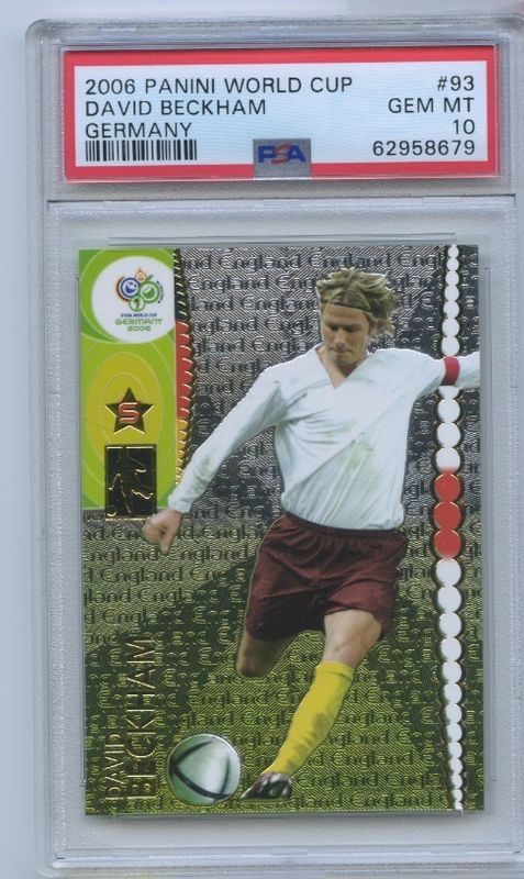 2006 Panini World Cup #93 David Beckham PSA 10 Gem Mint