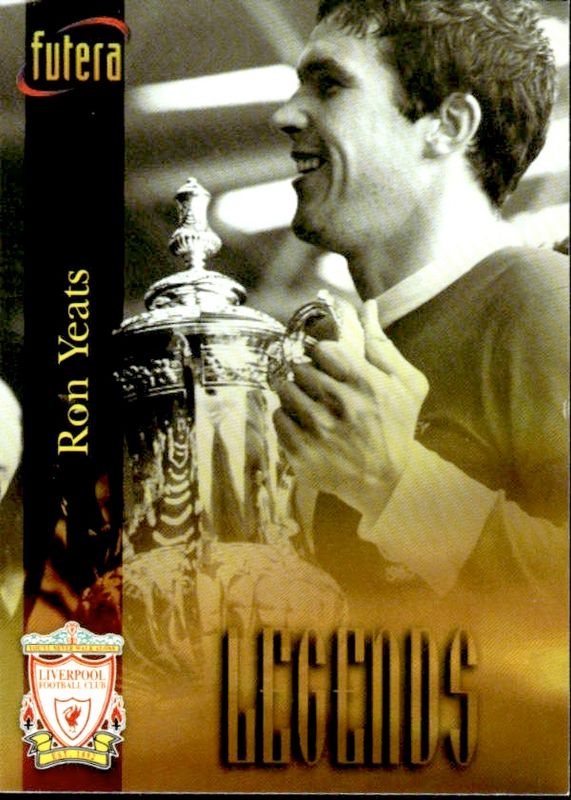 RON YEATS 1998 Futera Soccer Card LIVERPOOL #48