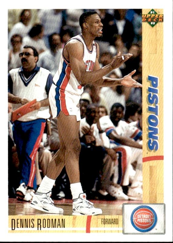 1991-92 Upper Deck Dennis Rodman Detroit Pistons #185