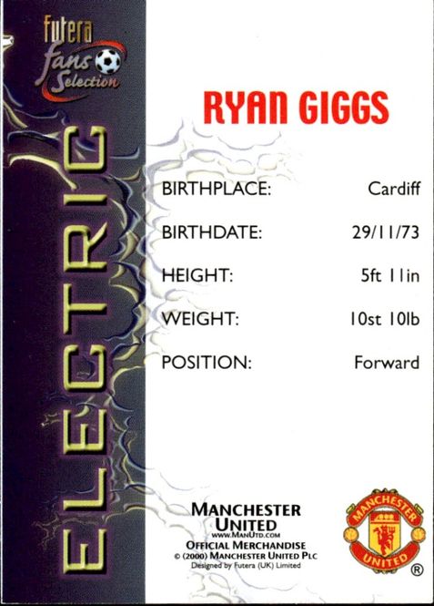 Hovedbilde 2000 Futera Fans Selection Manchester United ...