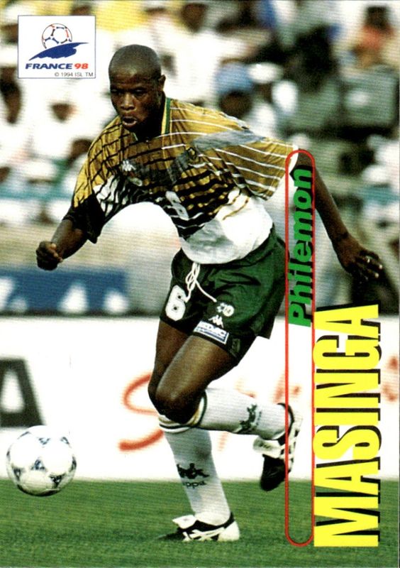 Panini 1998 France World Cup Card Philemon Masinga South Africa